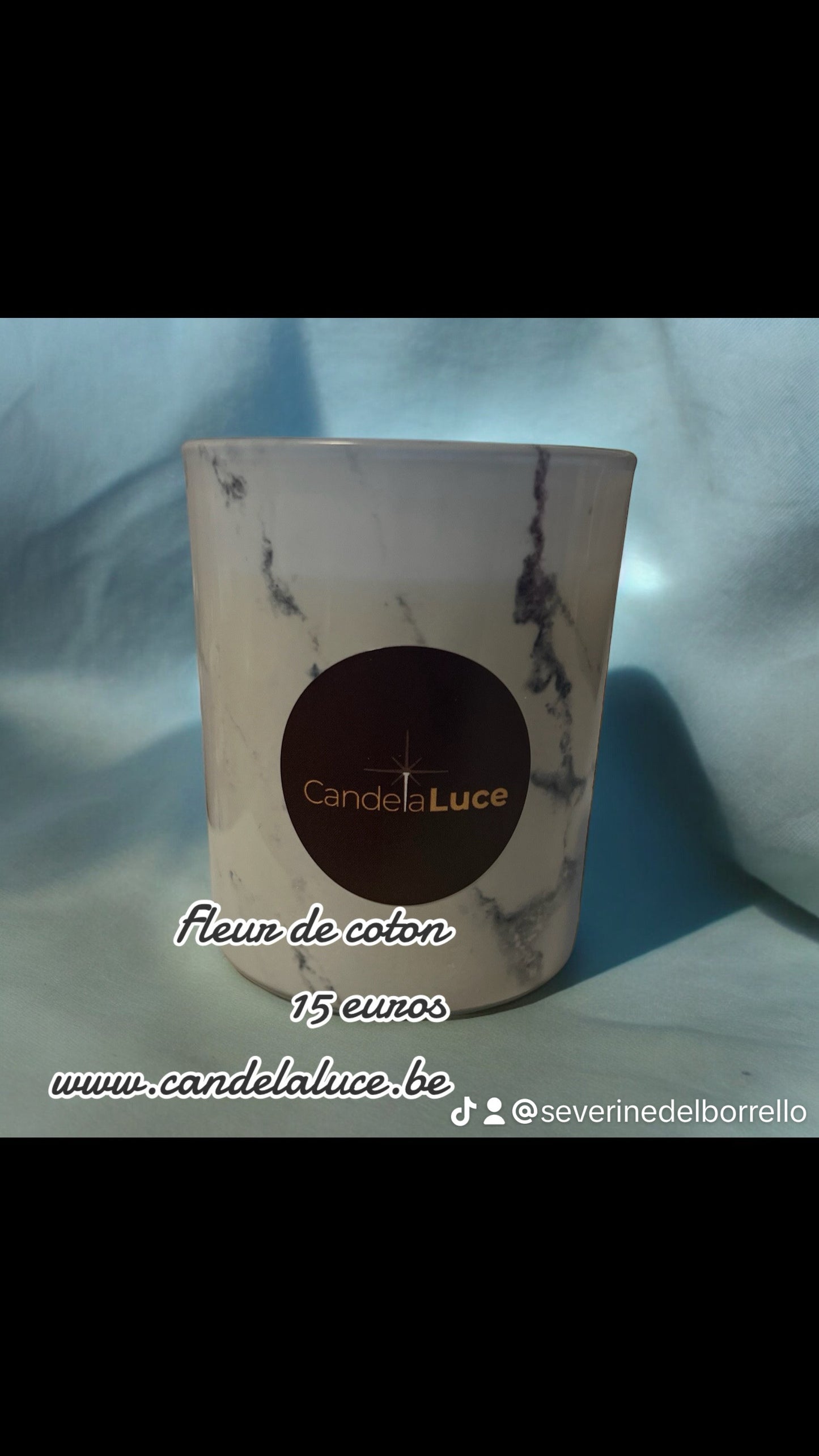 Bougie fleur de coton